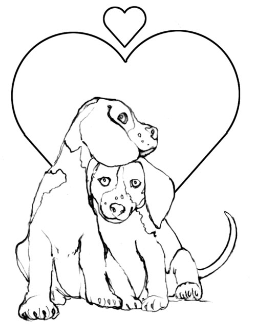 Coloring Puppy Pictures